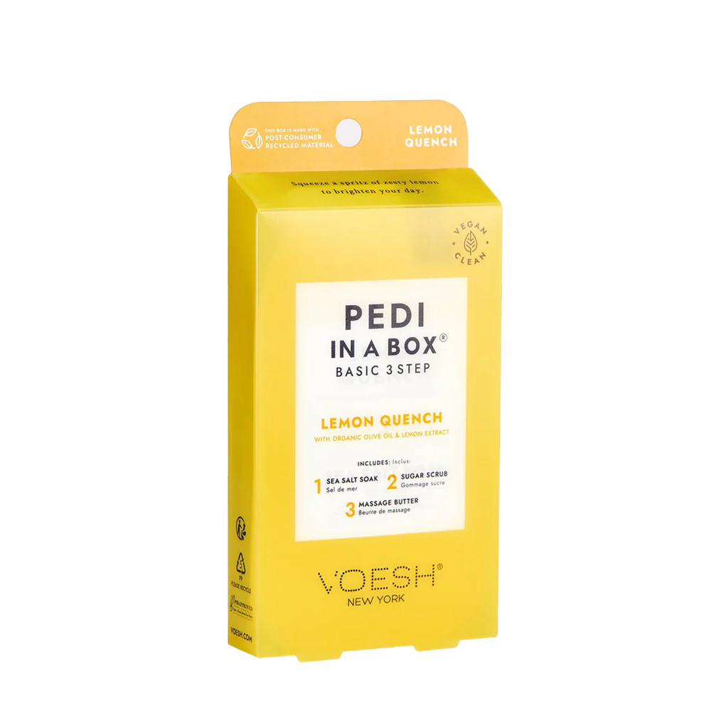 VOESH Pedi in a box Basic 3 step Pedicure-Lemon Quench