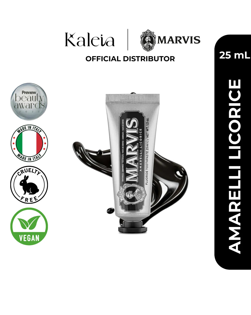Marvis Amarelli Licorice Toothpaste - 25 ml