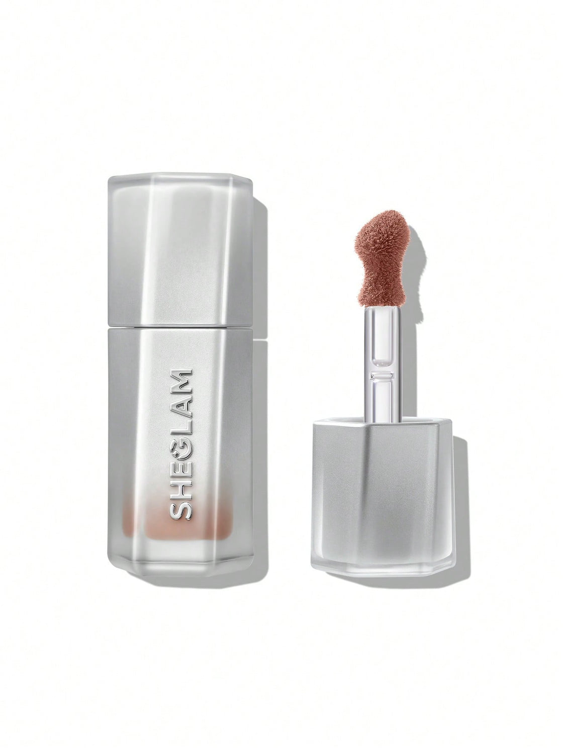 sheglam 12h long wearning glass lock air gloss 555 sepia kiss  3.4ml