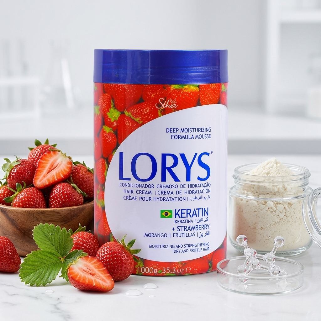 LORYS Keratin +  Strawberry Hair Cream 1000g