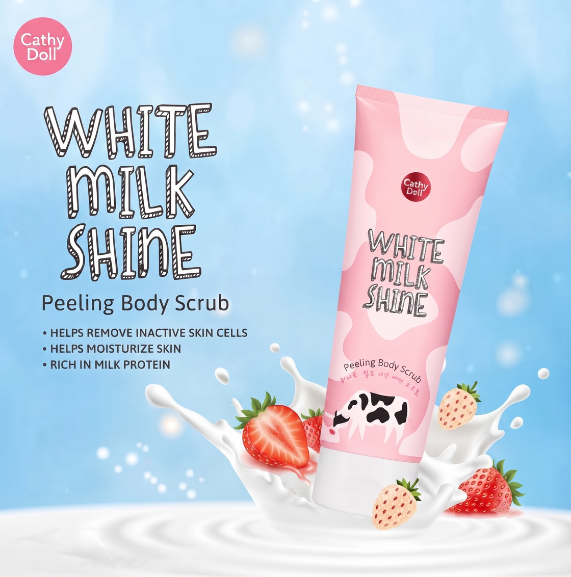 Cathy Doll White Milk Shine Peeling Body Scrub 320ml