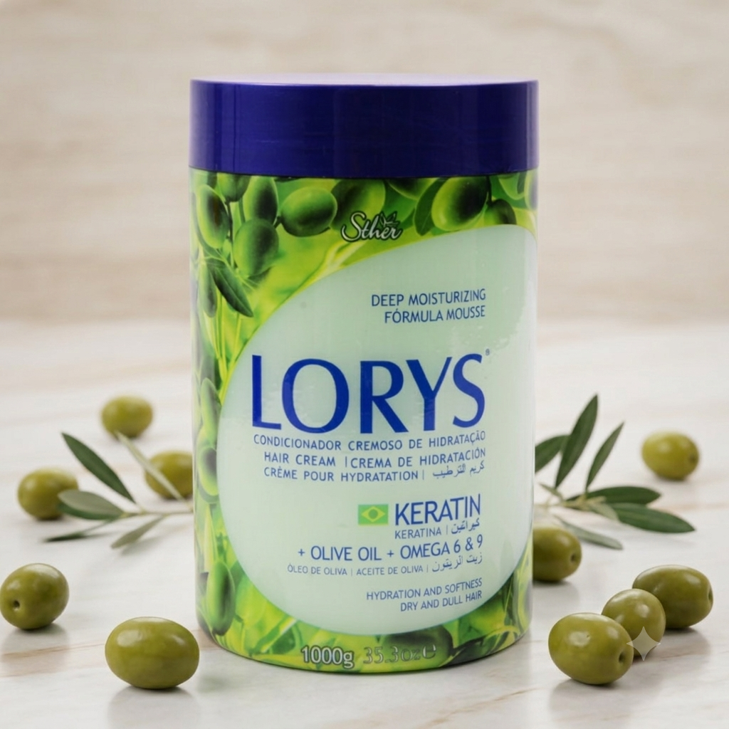 LORYS Keratin +  Olive Oil+ Omega 6& 9 Hair Cream 1000g