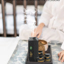 Portable Bakhoor Burner Diamond Shape Black Color Mini