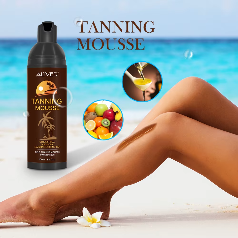 Aliver Instant Sunless Self Tanning Mouss 100 ml