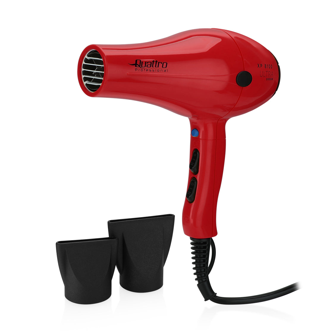 Quattro XP 8100 Ultra 2600W Hair Dryer - Red