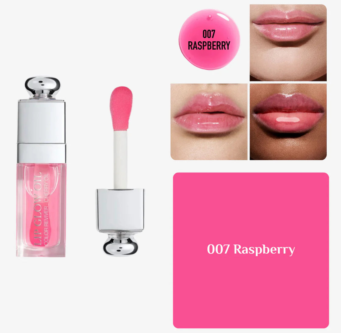 Dior addict lip glow oil 007 raspberry
