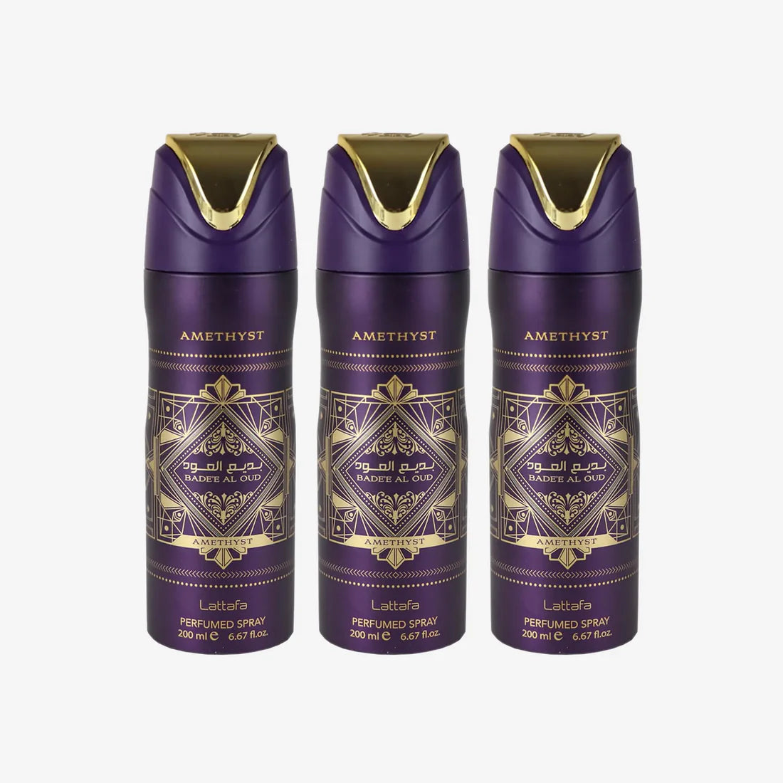 Lattafa Unisex Bade'E Al Oud Amethyst Body Spray 200ml