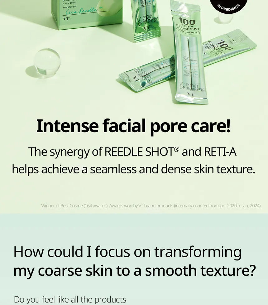 VT COSMETICS 100 RETI-A REEDLE SHOT 2 ml 10 pcs