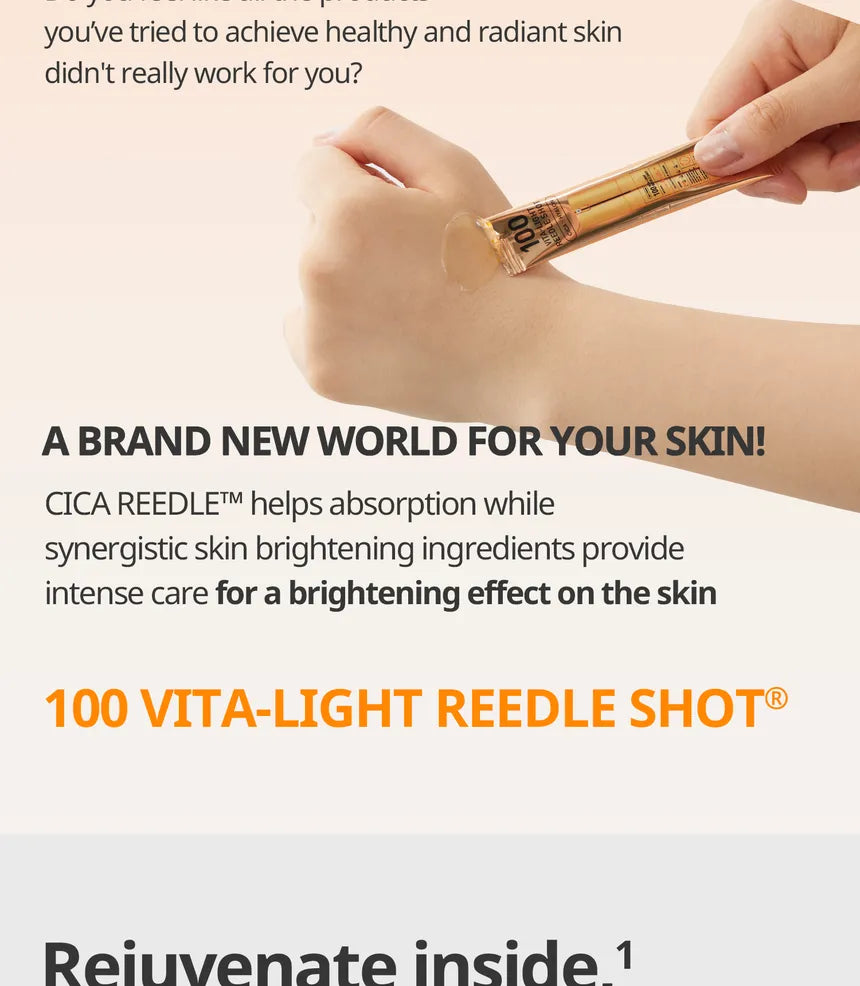 VT COSMETICS Vita-light Reedle Shot 100 Stick Pouch 10 piece