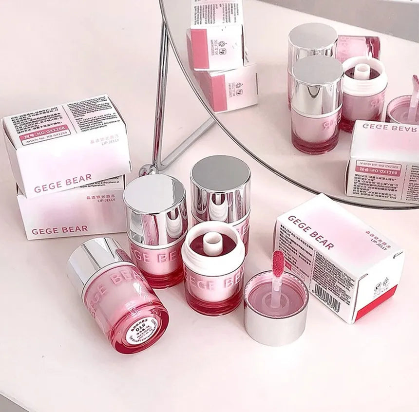 GEGE BEAR Crystal Transparent Lock Light Lip Jelly 5g