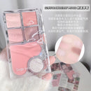 GEGE BEAR 6 Shade Eyeshadow Palette - #02 Strawberry Mood