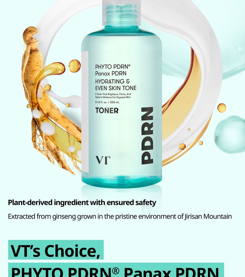 VT COSMETICS PDRN Toner Hydrating Facial Toner 250ML