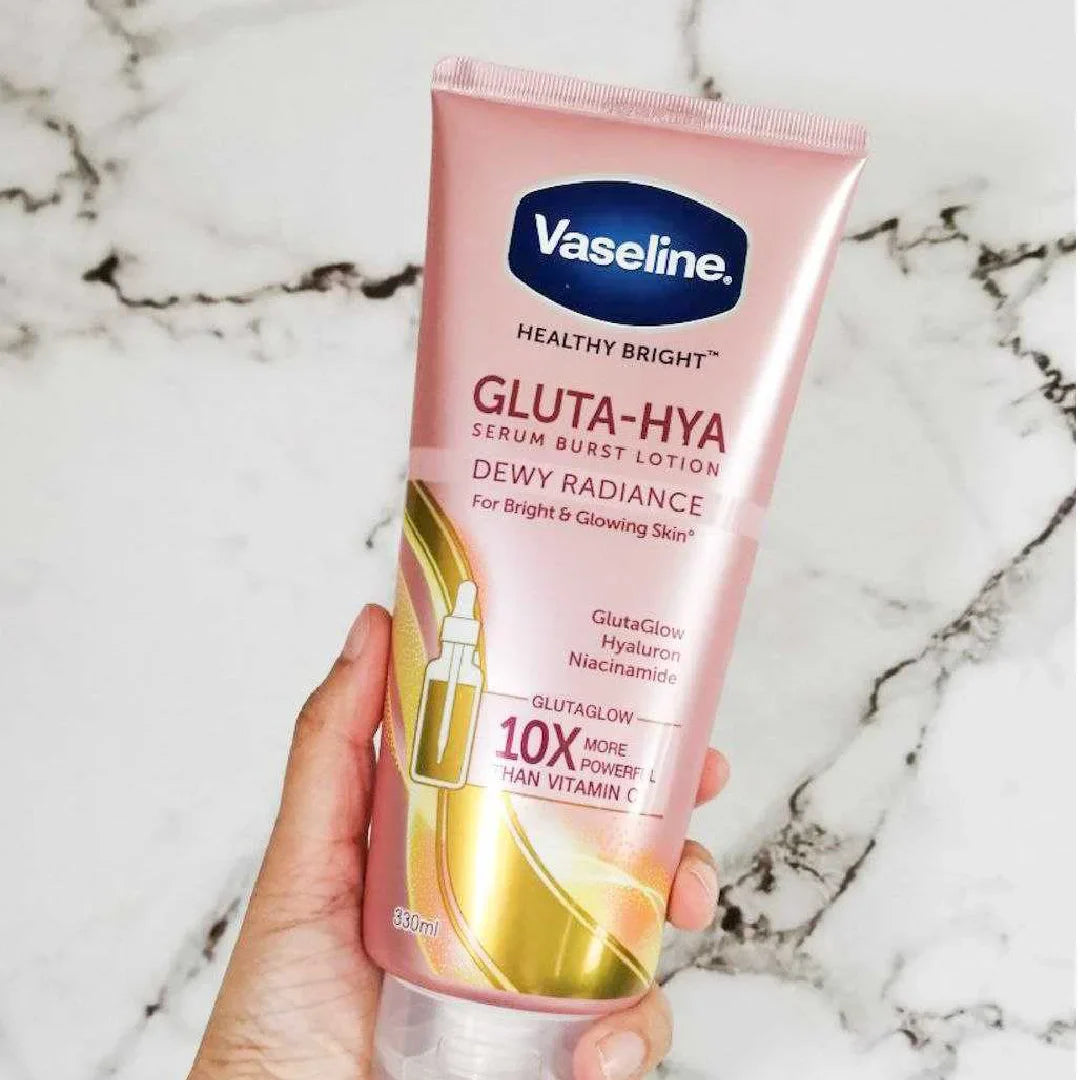 Vaseline Gluta-HYA Serum Burst Lotion dewy radiance for bright and Glowing Skin 330ml