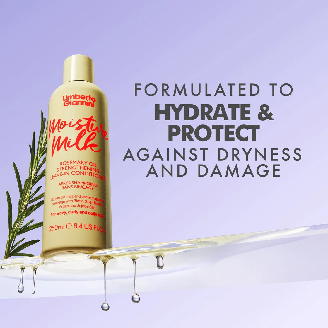 Umberto Giannini Strong Curls Rosemary Oil Conditioner 250ml