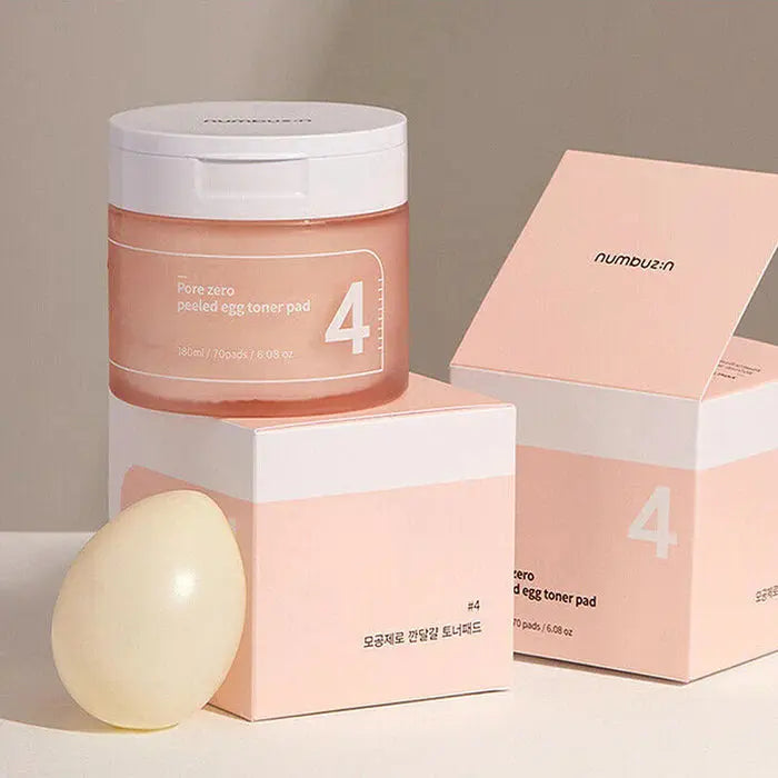 Numbuzin No. 4 Pore Zero Peeled Egg Toner Pad 70 pads