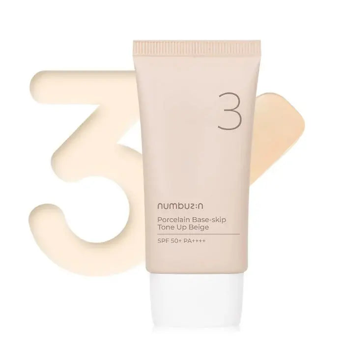 Numbuzin No.3 Porcelain Base-skip Tone Up Beige 50ml