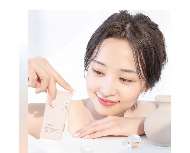 Numbuzin No.3 Porcelain Base-skip Tone Up Beige 50ml