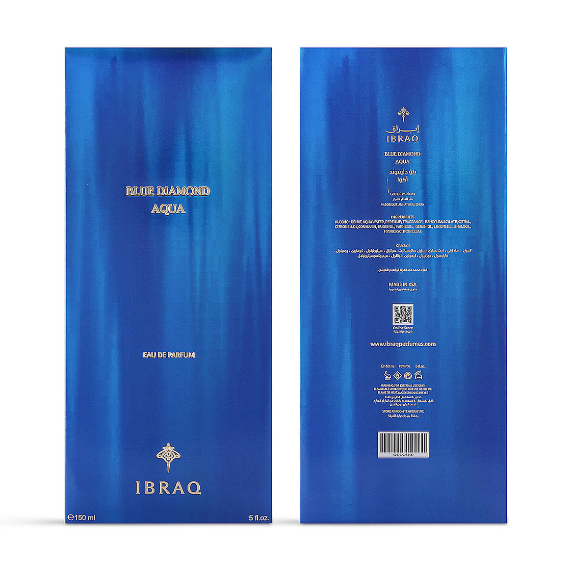 ibraq Ibraheem Al Qurash Ibraq Blue Diamond Aqua Eau de Parfum - 150ml