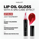 Inglot High Gloss Lip Oil with Argan Oil & Cherry Seed Oil – 04, 4ml