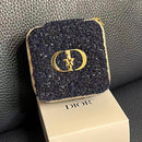 Dior Tweed Jewelry Box Pouch-Blue