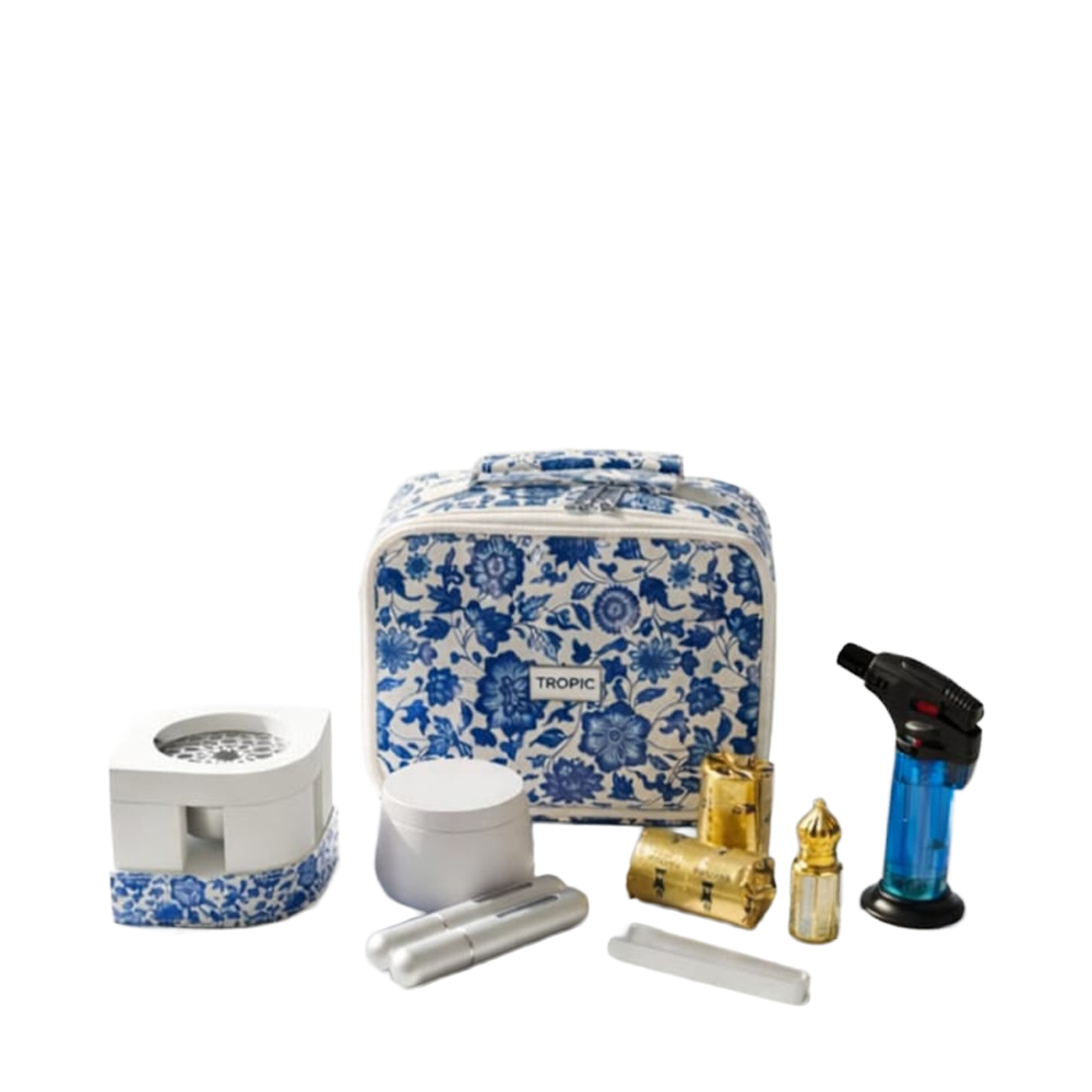 A complete Incense  kit bag - Versace Blue