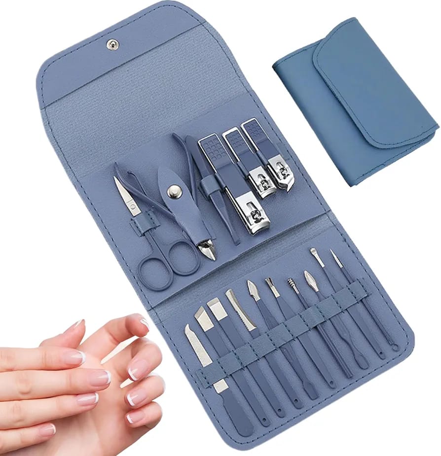 Sensation luxury  Manicure Set Saphire Blue 16Pcs