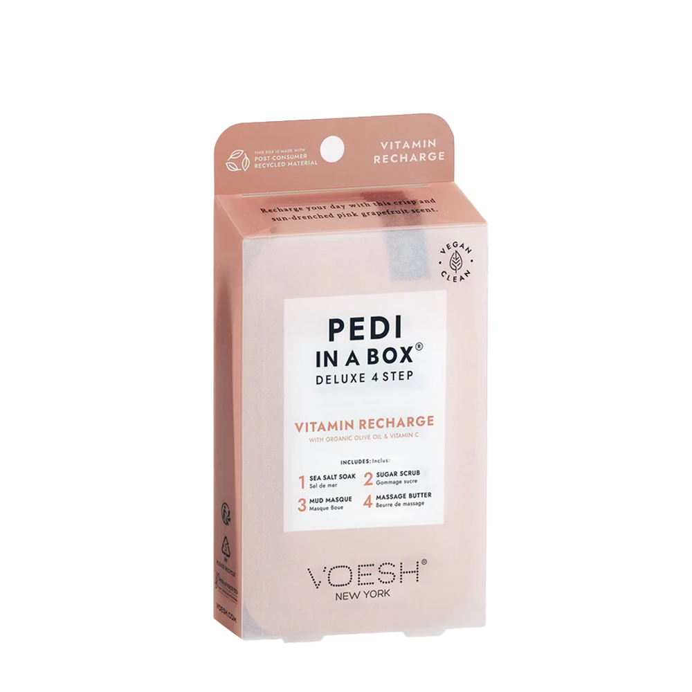 VOESH Pedi In A Box Deluxe 4 Step Pedicure-Vitamin Recharge 