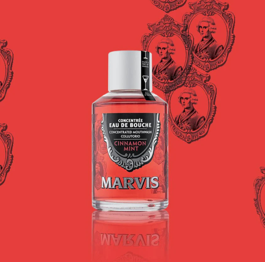 Marvis Cinnamon Mint Concentrated Mouthwash – 120 ml