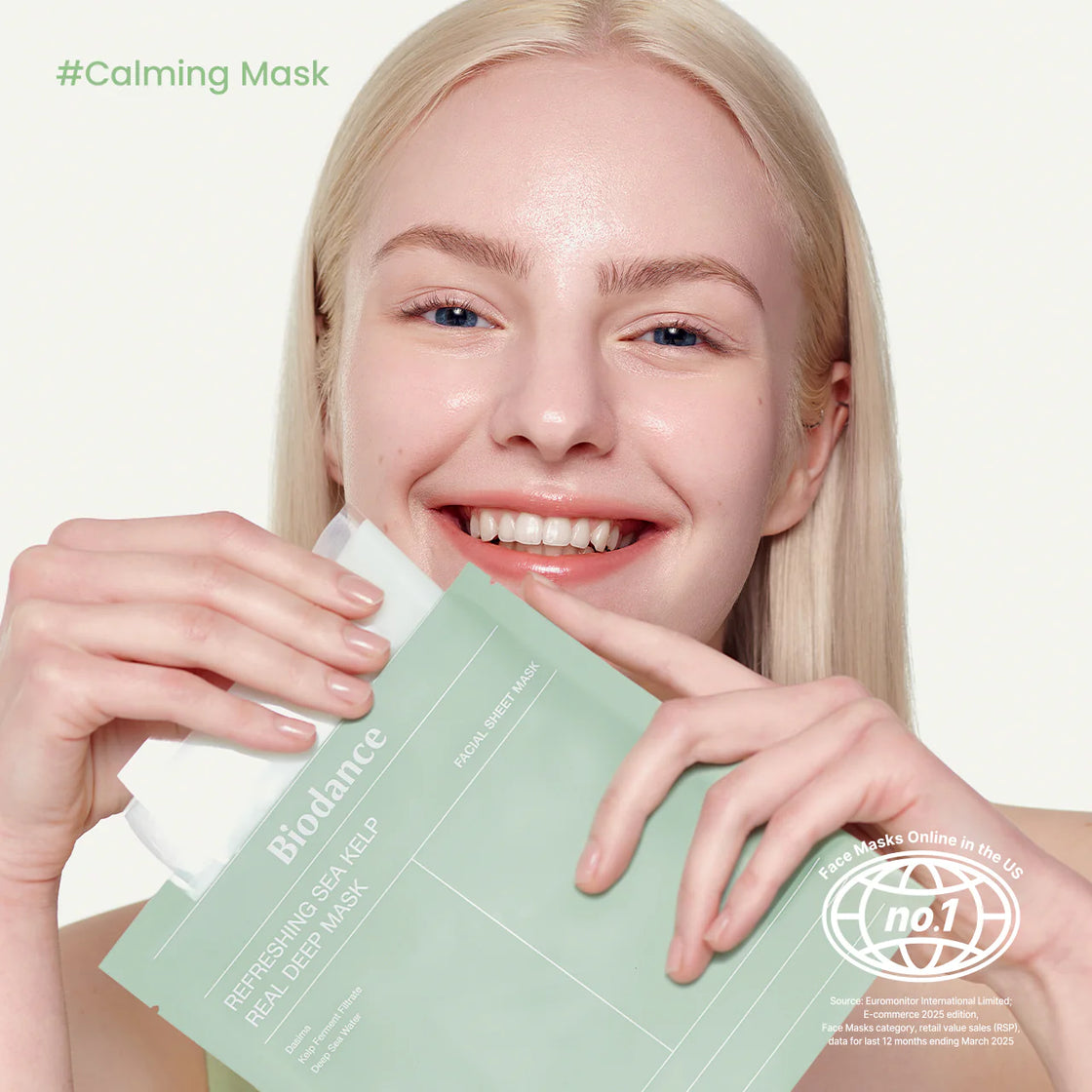 Biodance Refreshing Sea Kelp Real Deep Mask (pack 4 sheets ) 136g