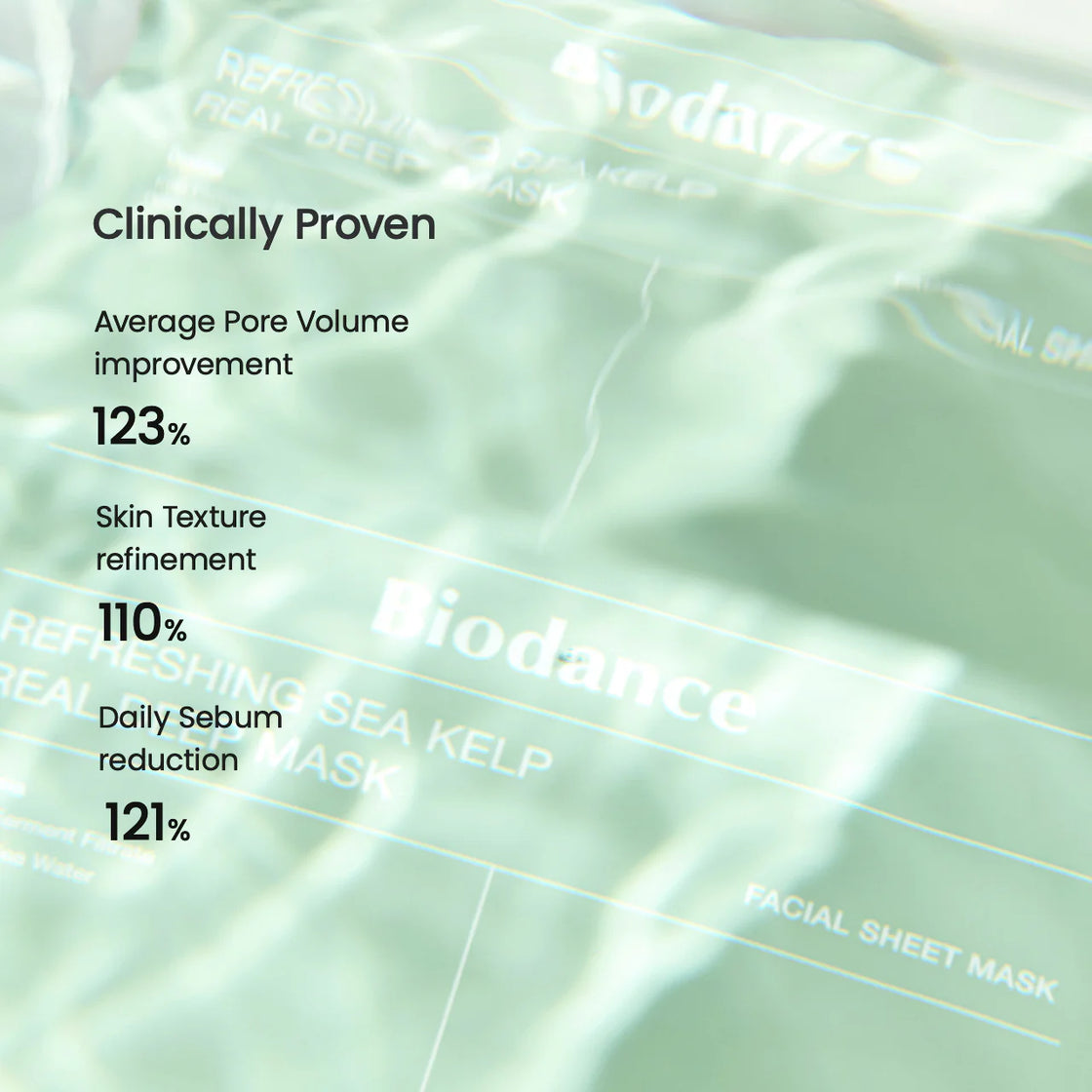 Biodance Refreshing Sea Kelp Real Deep Mask (pack 4 sheets ) 136g