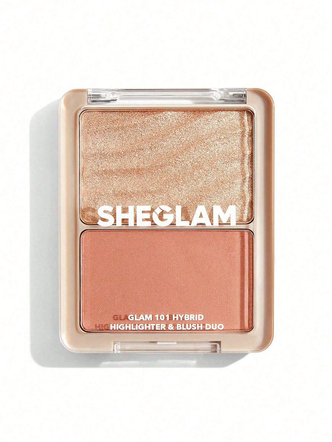 SHEGLAM Glam 101 Hybrid Highlighter & Blush Duo-St. Tropez Blush Highlighter Powder Palette