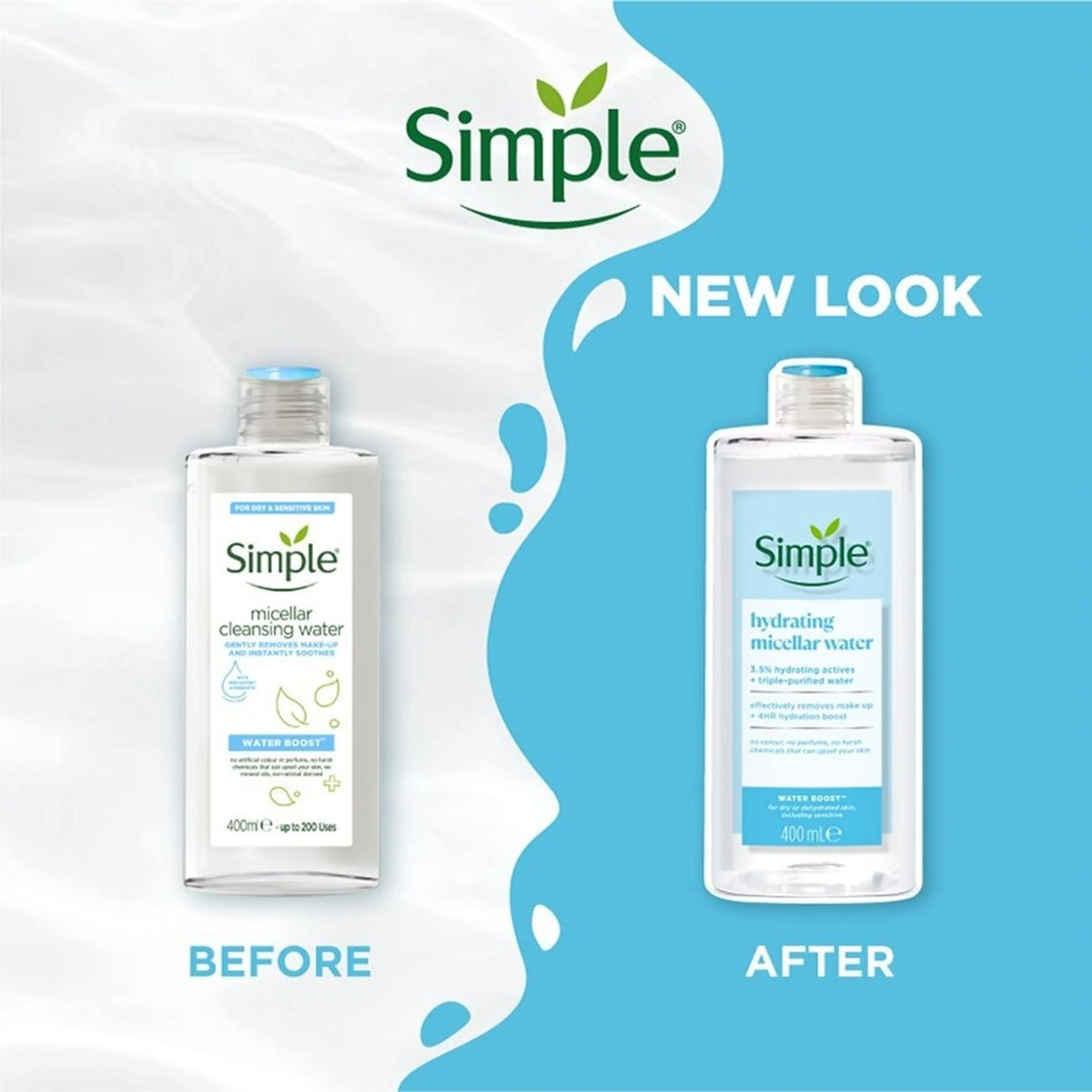 Simple micellar cleansing water 400ml