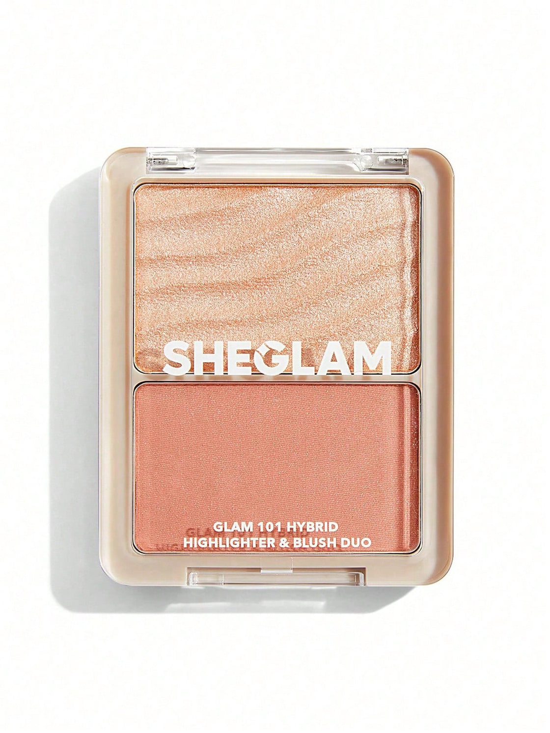 SHEGLAM Glam 101 Hybrid Highlighter & Blush Duo-St. Tropez Blush Highlighter Powder Palette