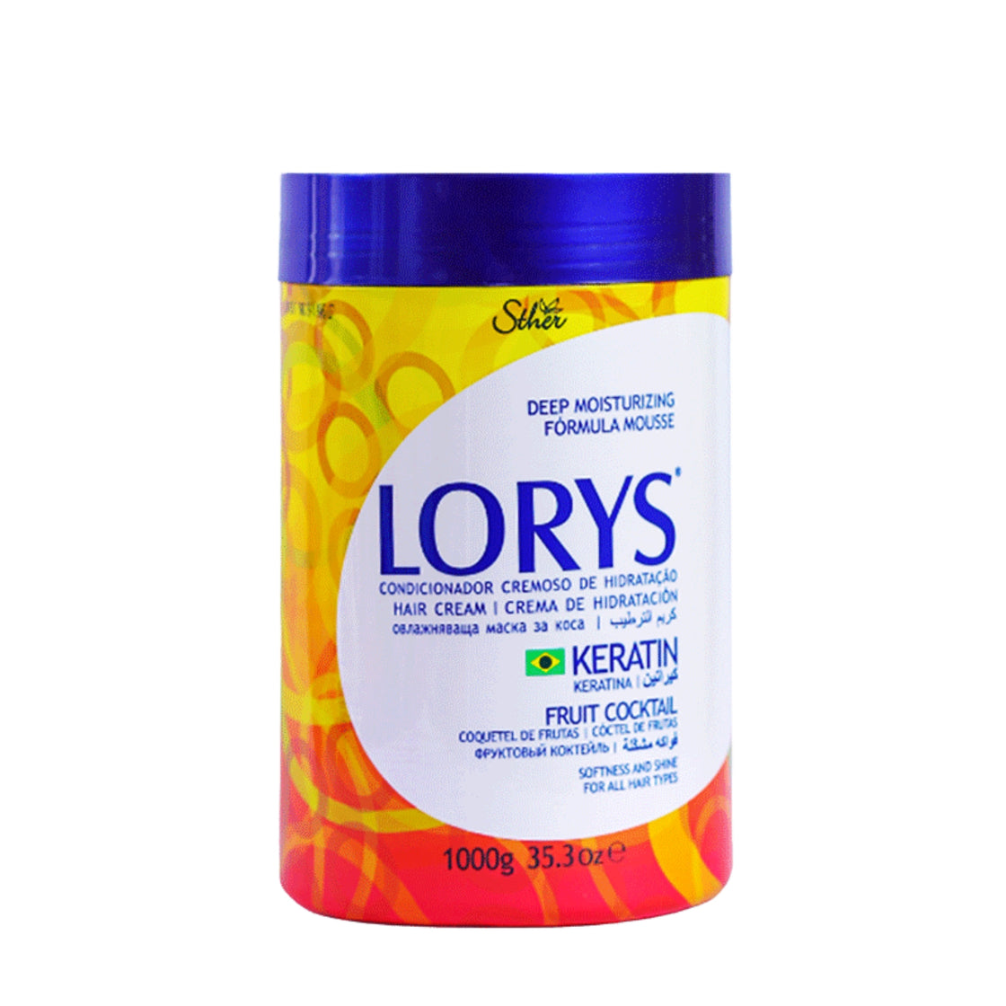 LORYS Keratin + Cocktail Fruit  Hair Cream 1000g