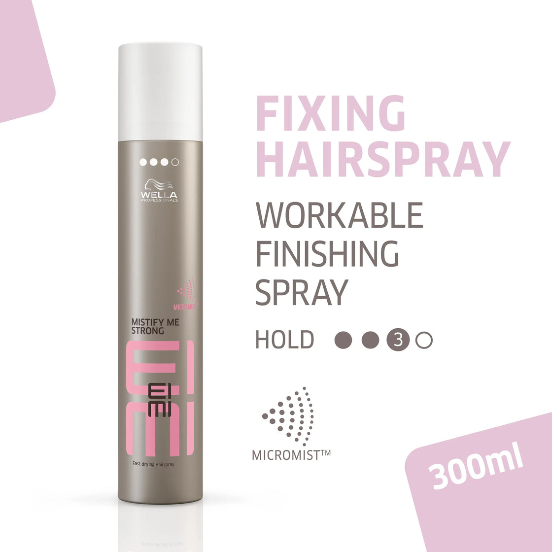 Wella EIMI Mistify Me Strong  Fast-drying Hair Spray 500ml