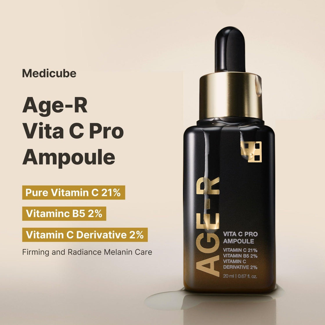 MEDICUBE age-R vita C pro ampoule vitamin C serum -20ml