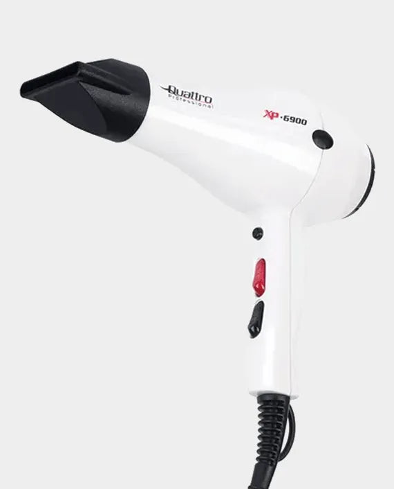 Quattro Professional Italian Hair Dryer 2500 Watts XP6900 White