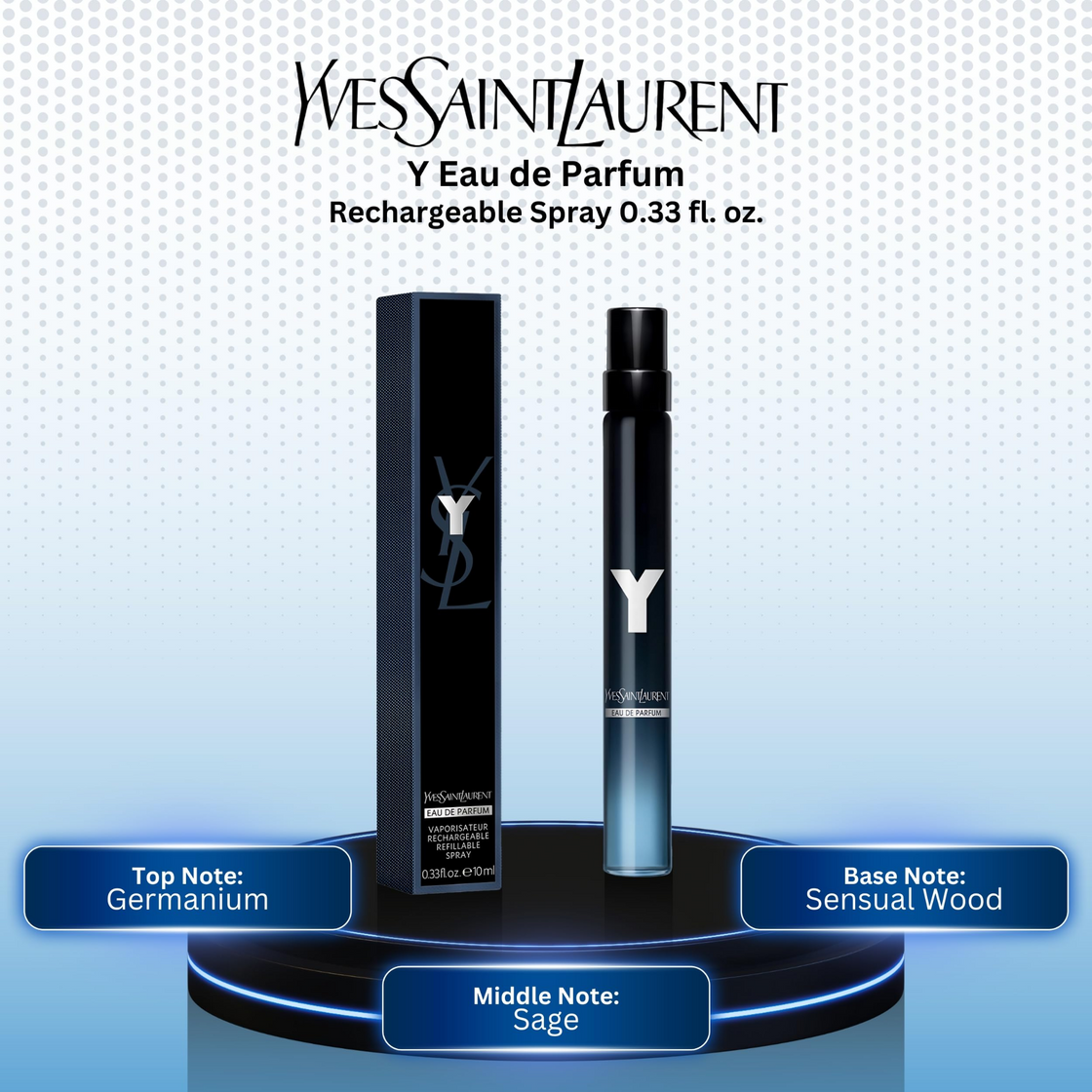 YSL Y Eau De Parfum Spray Pen For Men 10ml