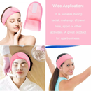 ibeauty light pink adjustable spa makeup headband