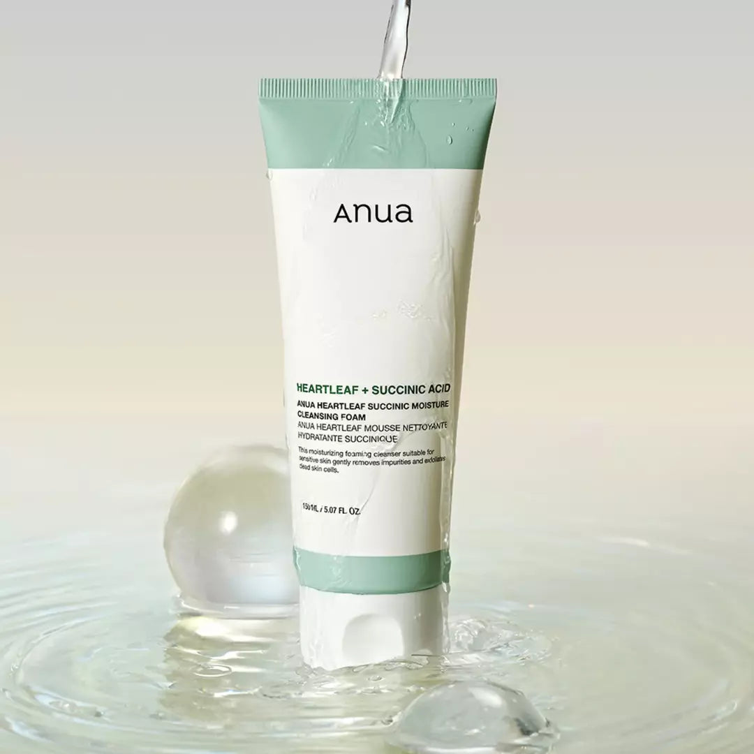 ANUA heartleaf succinic moisture cleansing foam 150ml
