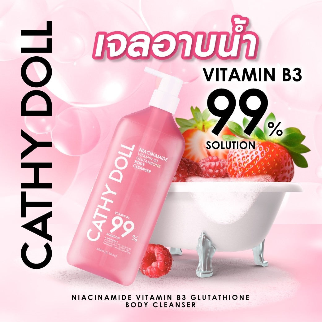 Cathy doll niacinamide vitamin b3 glutathione body cleanser with Vitamin B3-520ml