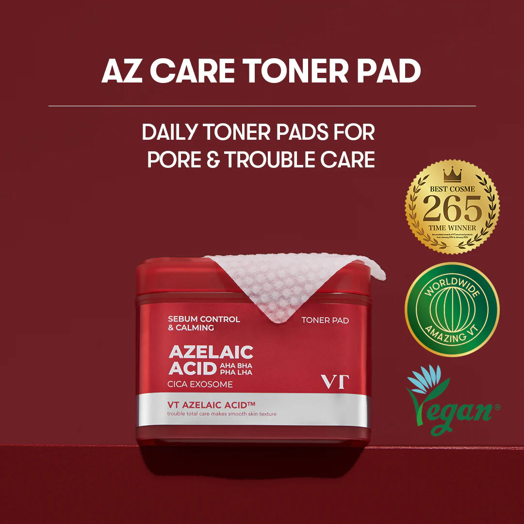 VT Cosmetics AZelaic Acid Care Toner Pad 180ml