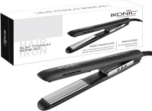 Ikonic Professional Slim Titanium Shine Hair Straightener