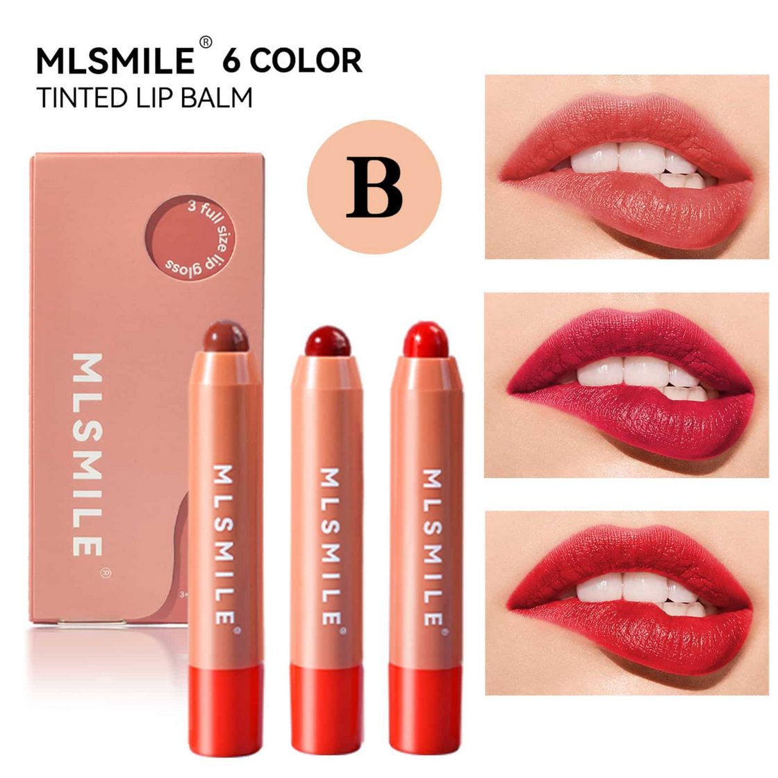 ML Smile 3 Full Size Tinted Lip Balm