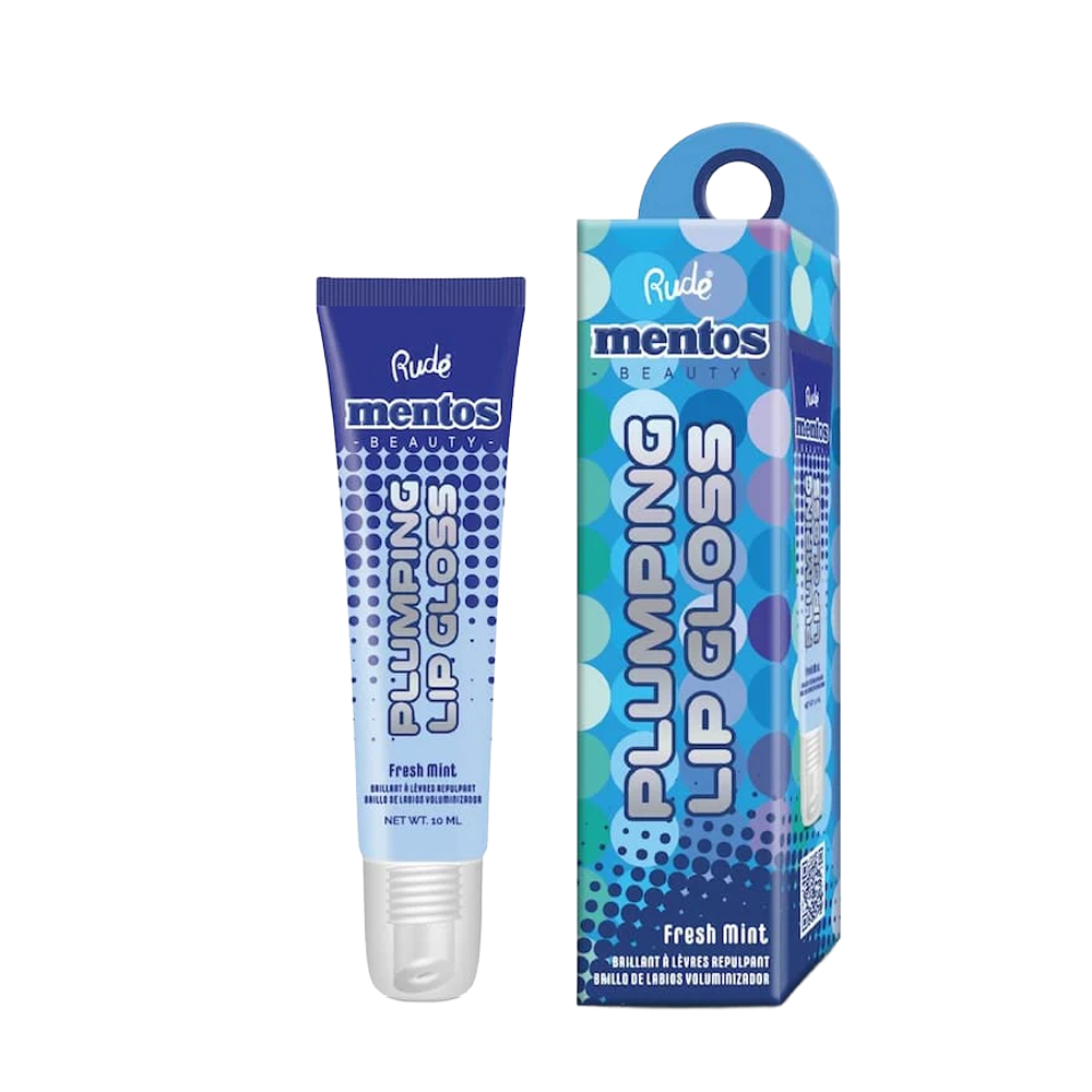 Rude Mentos Plumping Lip Gloss-Fresh Mint 10ml