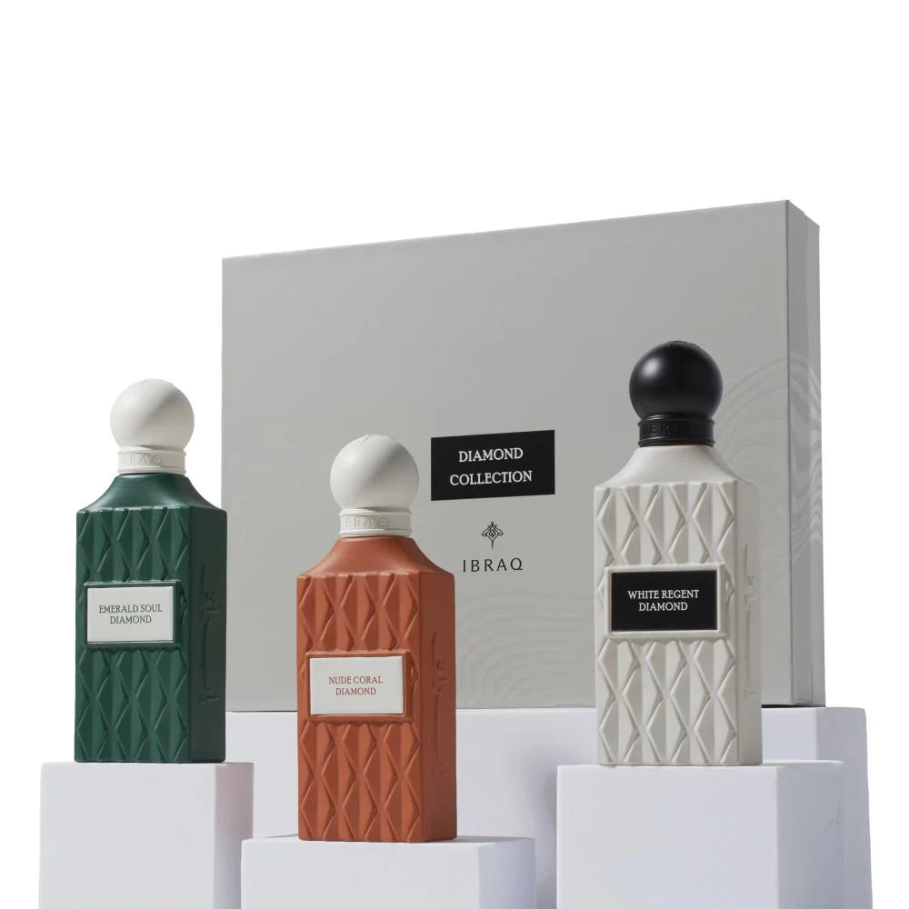 ibraq Ibrahim Al Qurashi Diamond Grey Box 2 Eau du Perfum Set 3x75ml