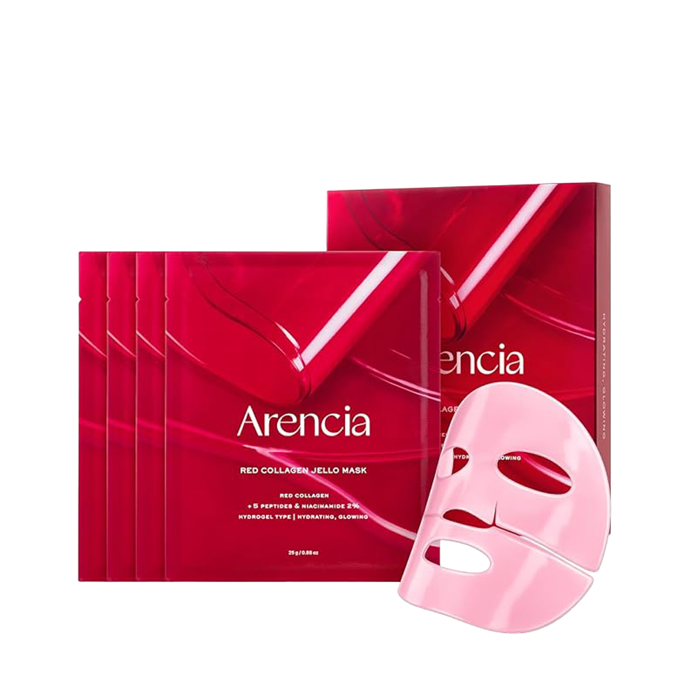 Arencia Red Collagen Jello Mask Set 25g x 4 sheets