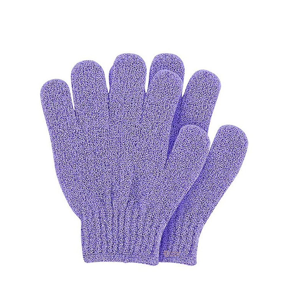 Ibeauty Exfoliating Bath Gloves-Purple