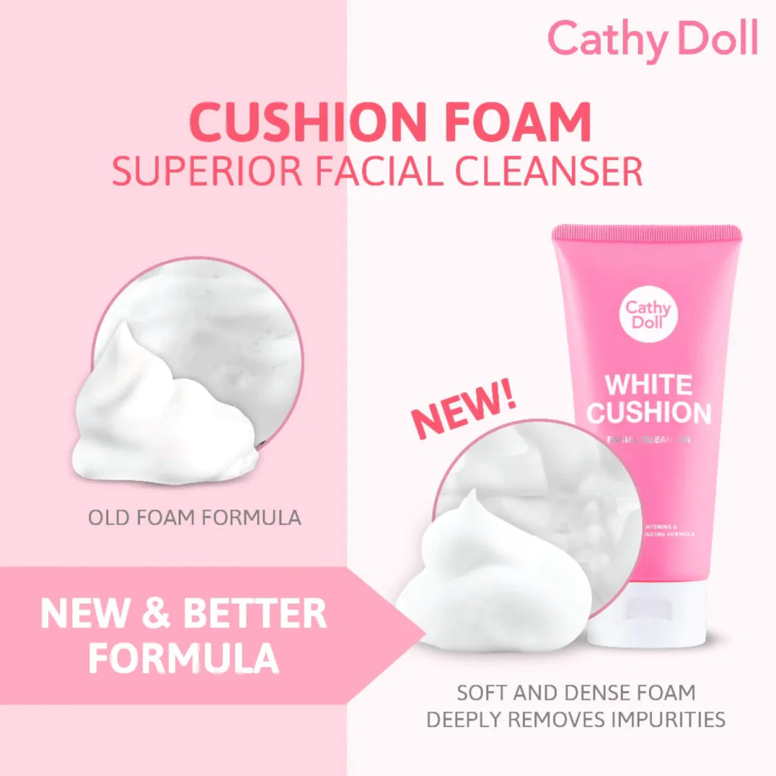 Cathy Doll White  Cushion Facial Cleanser 120ml