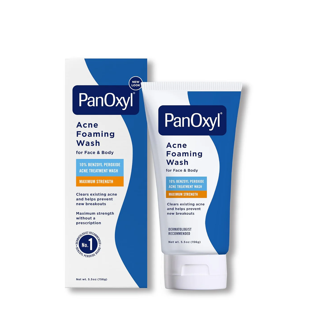 Panoxyl Acne Foaming Wash 10% Benzoyl Peroxide Maximum Strength,  (156 G)